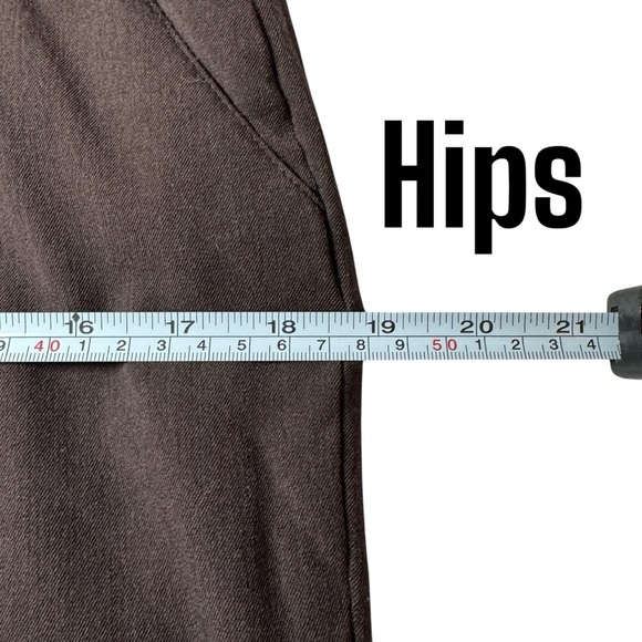 Eddie Bauer Blakely fit trousers brown size 4P women’s office career - Picture 10 of 12